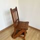 Chaise escabeau en bois