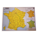 School map: france in the world n°17 / france railway network n°18