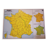 Carte scolaire : france dans le monde n°17 / france reseau ferroviaire n°18