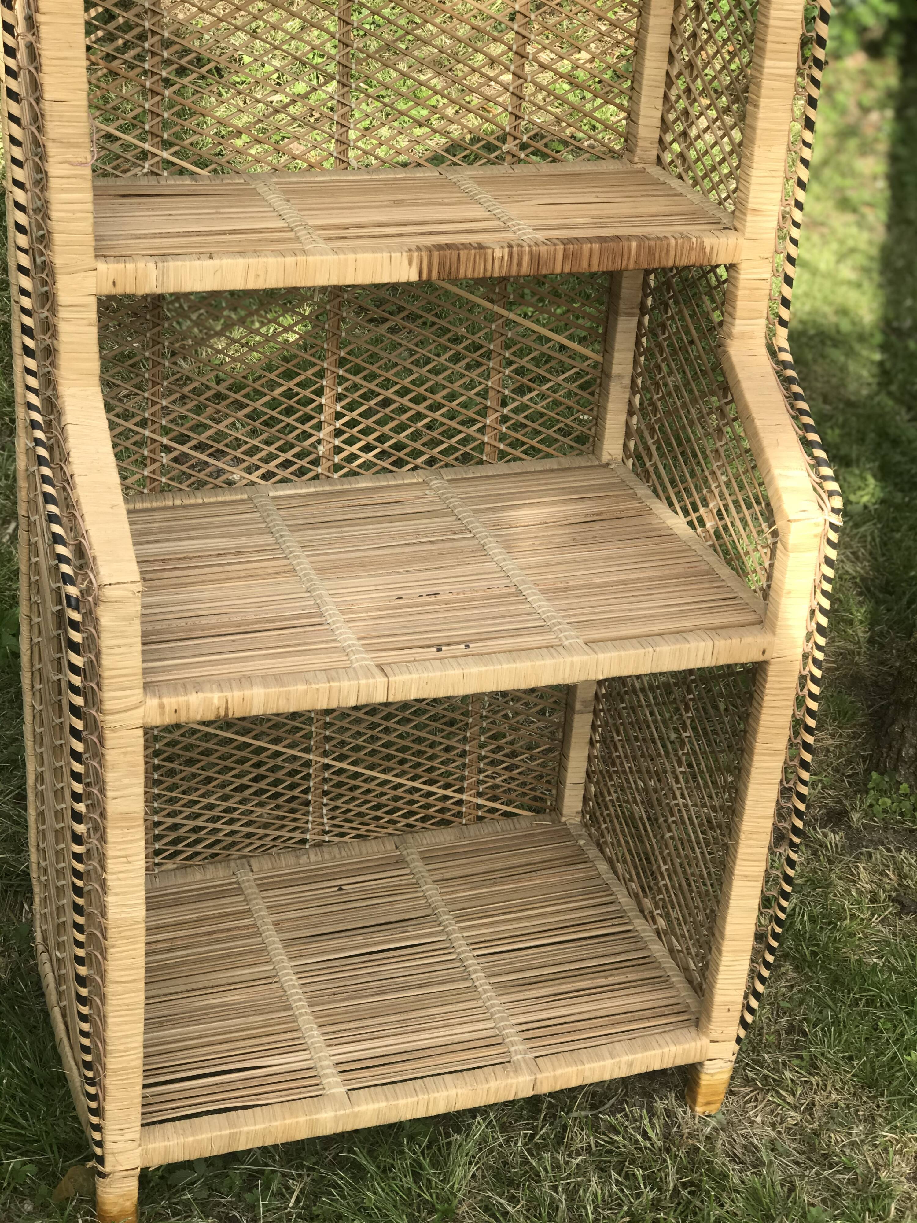Vintage rattan cabinet
