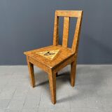 Set of 2 painted Swedish chairs