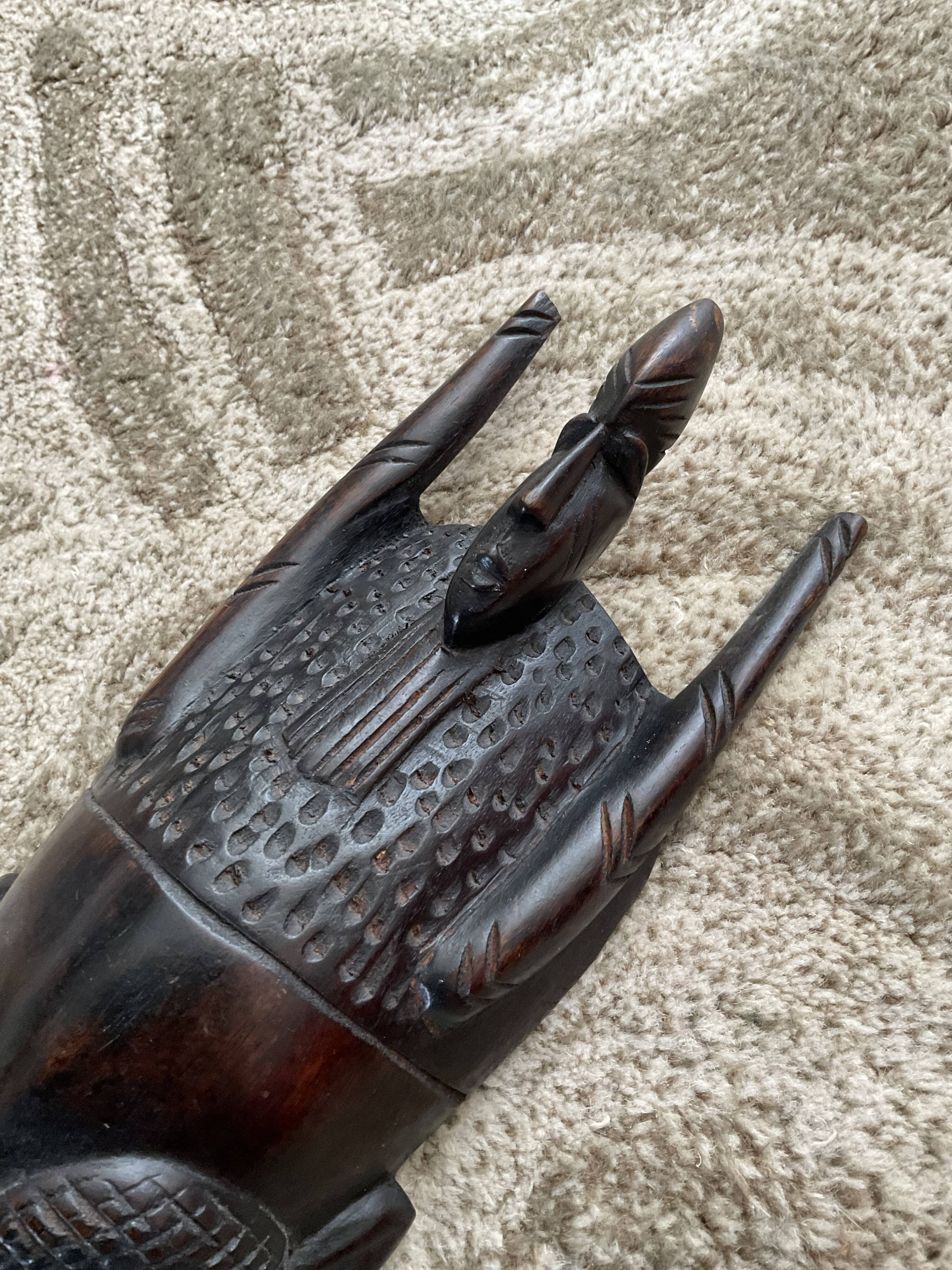 African carved ebony mask