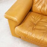 De Sede DS101 three-seater in cognac leather.