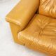 De Sede DS101 three-seater in cognac leather.
