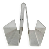 Vintage plexiglass magazine holder, 1970s