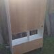 Original white-painted 4-door kitchen buffet