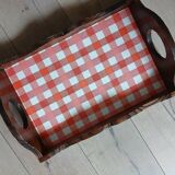Old wooden tray