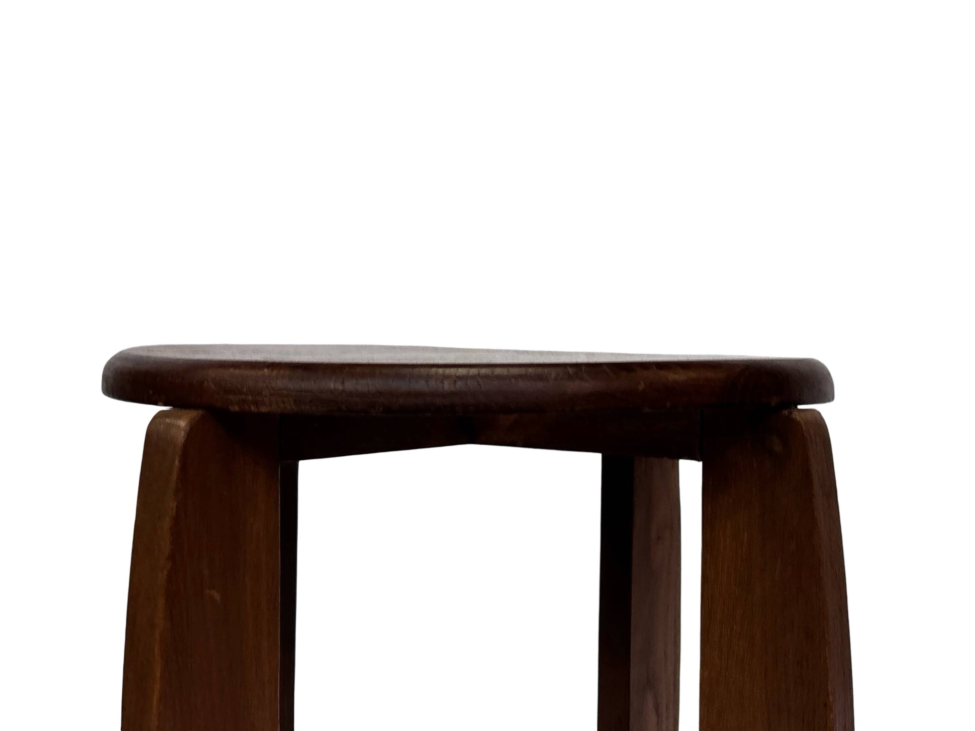 Art Deco Side Table Plant Table Oak 1950s Design