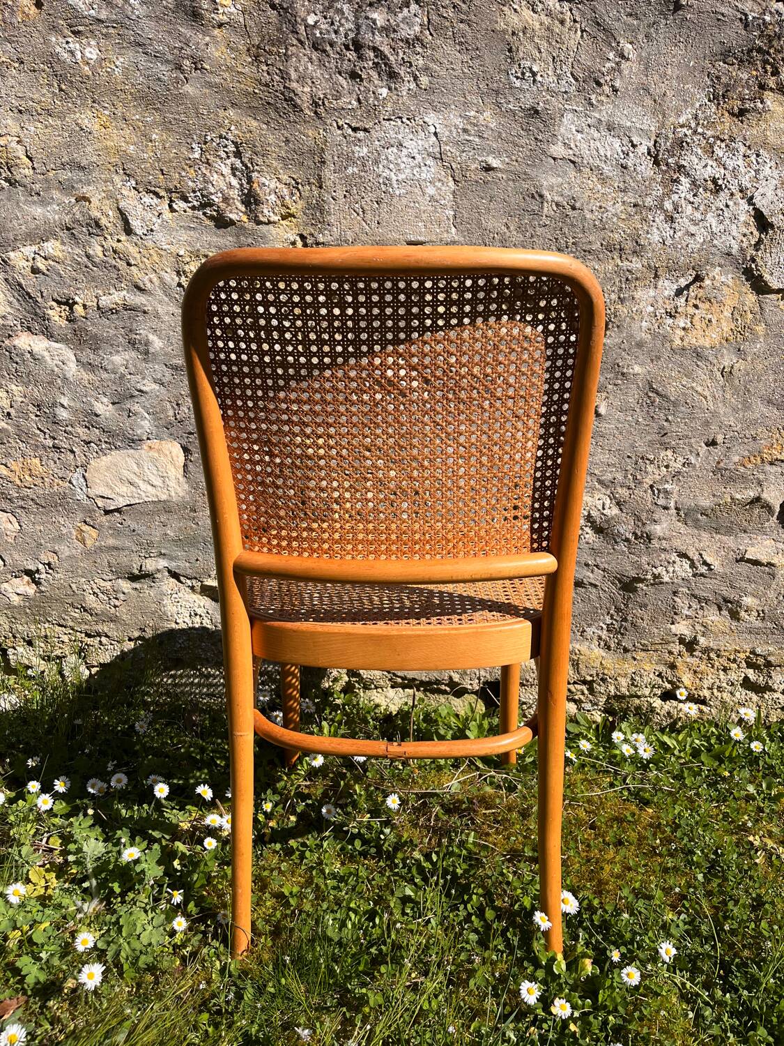 Joseph Hoffmann & Thonet natural wood chair