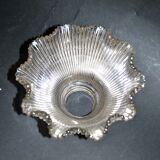 Tulip Striated molded pressed glass lamp cup