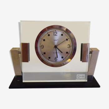 Horloge inclinable à quartz mouvement Suisse marque WMC dans son coffret d'origine