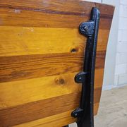 Antique desk / school bench (1920) in cast iron by Mark Breda, Holland.