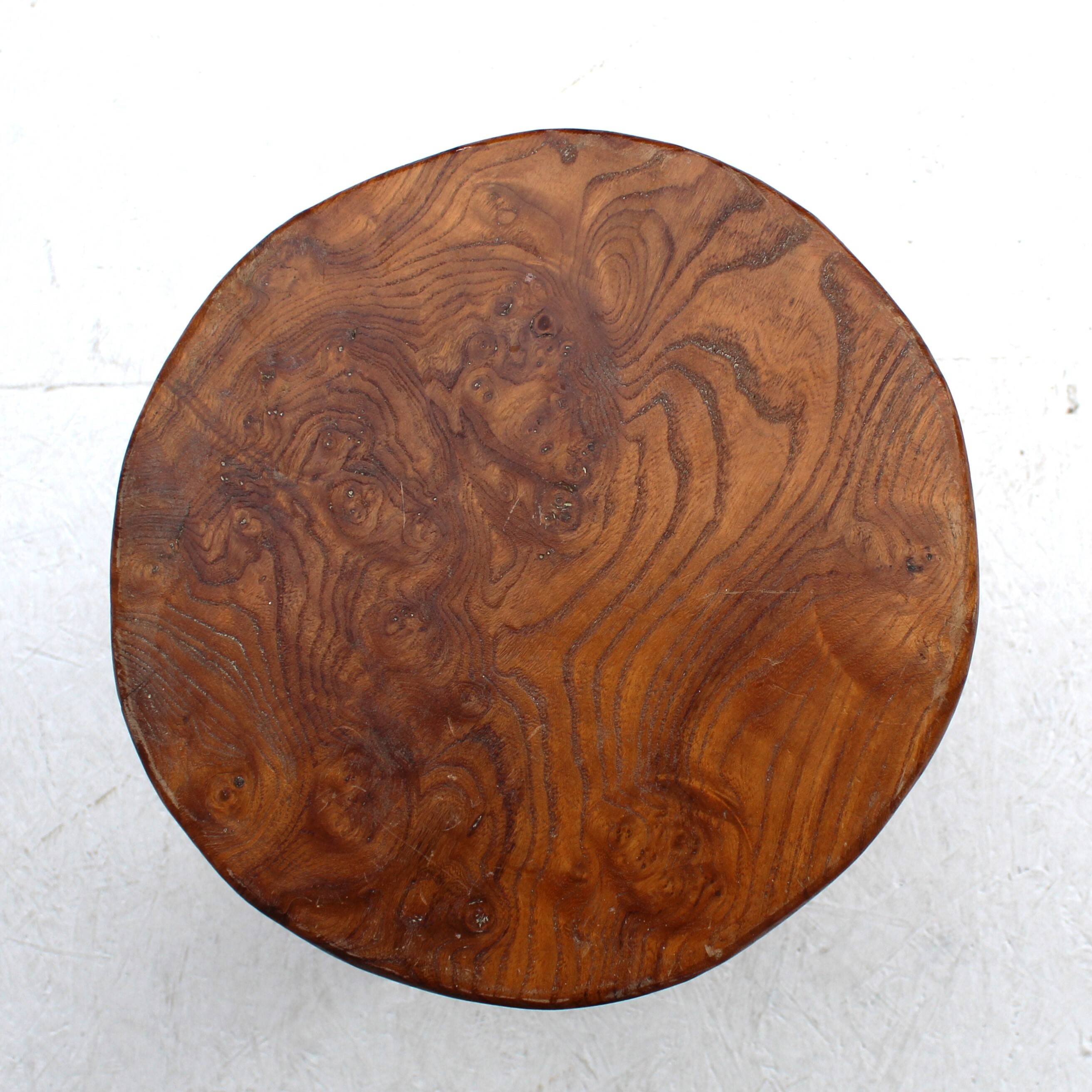 Burl wood stools