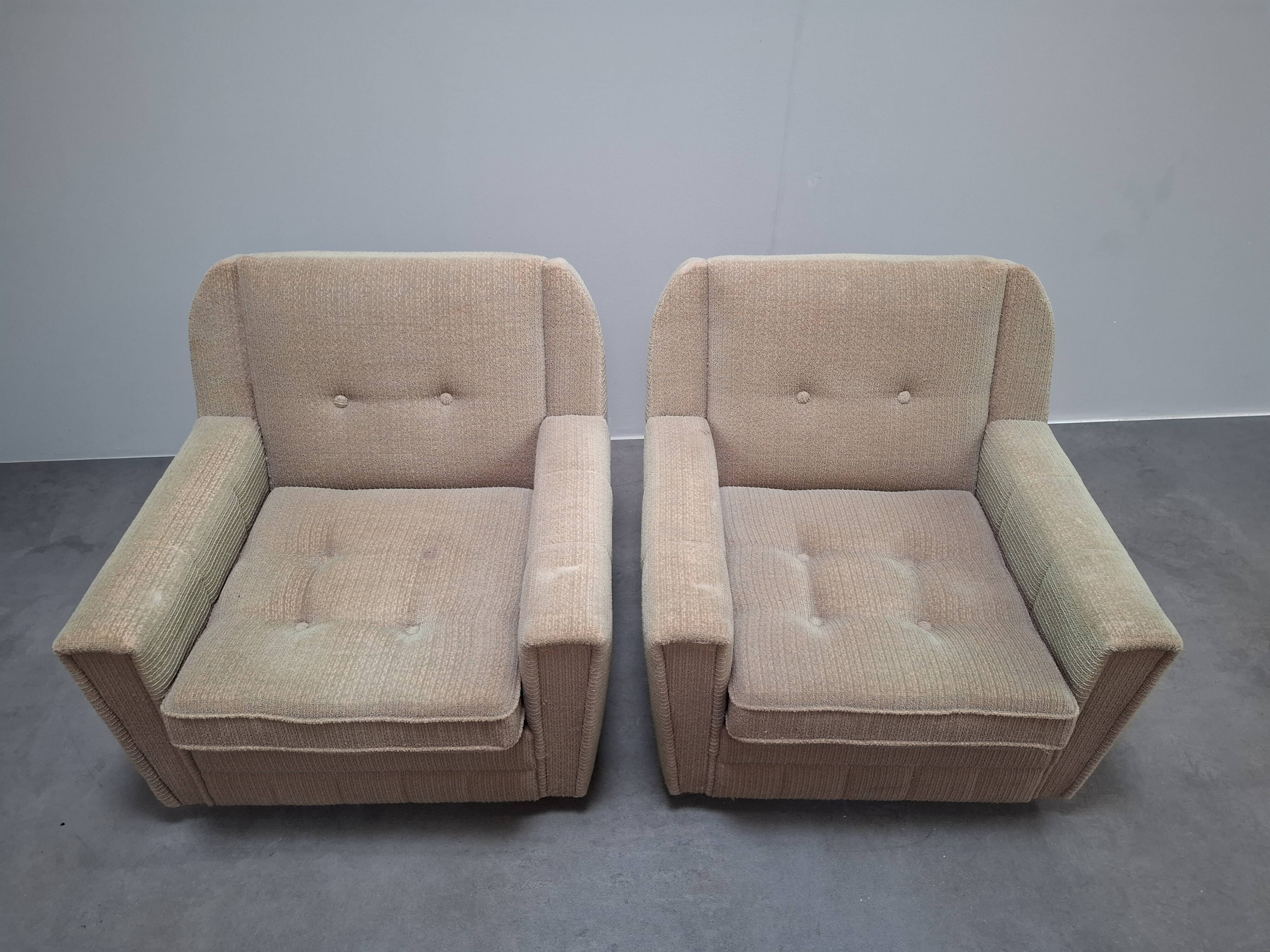 Paire de fauteuils lounge Wiberg Mid-Century Modern par UP Závody Rousínov