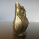 Owl, 70s golden brass owl