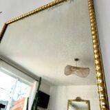 19th century silver leaf mirror