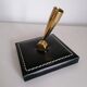 5-piece stitched leather desk set