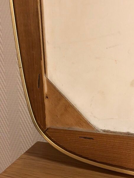 Mirror mirror free form of the 50s - 60s 38x78cm