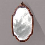 Old carved wooden mirror - 70 cm