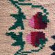 Tapis floral roumain tissé à la main en laine design bohème avec des fleurs 167x225cm