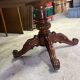 Large Louis Philippe period mahogany fiddle-shaped pedestal table, 19th century