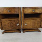 Pair of art deco bedside tables