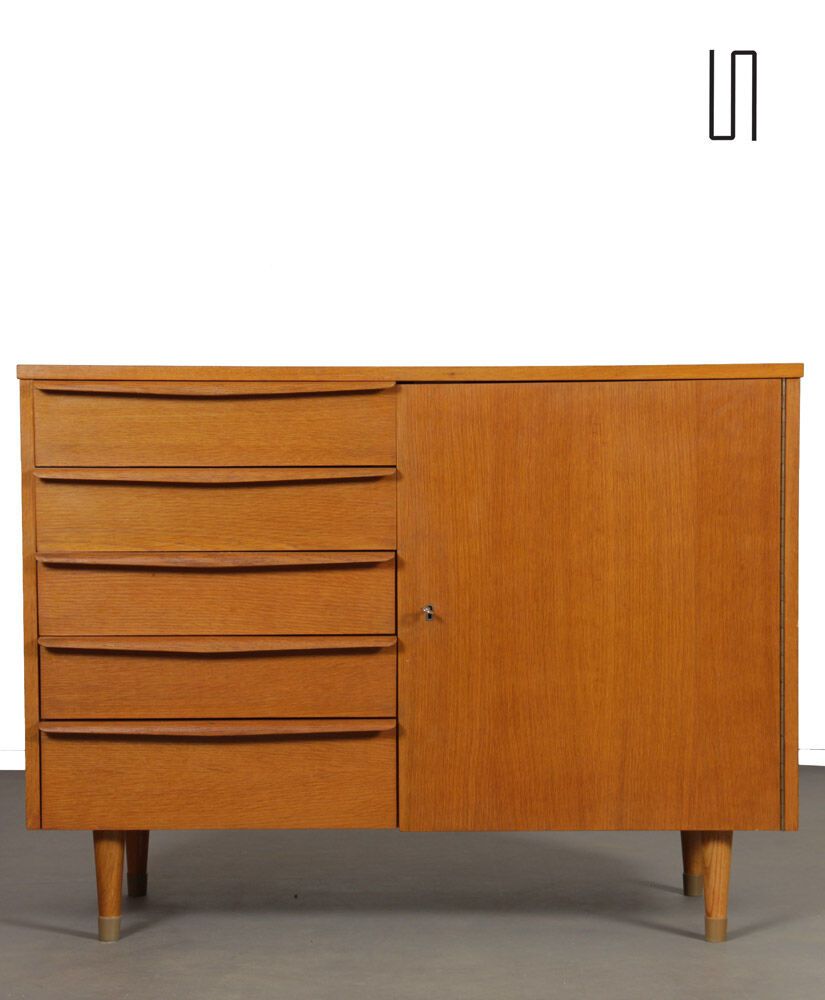 Wooden chest of drawers produced by Drevozpracujici podnik, 1960