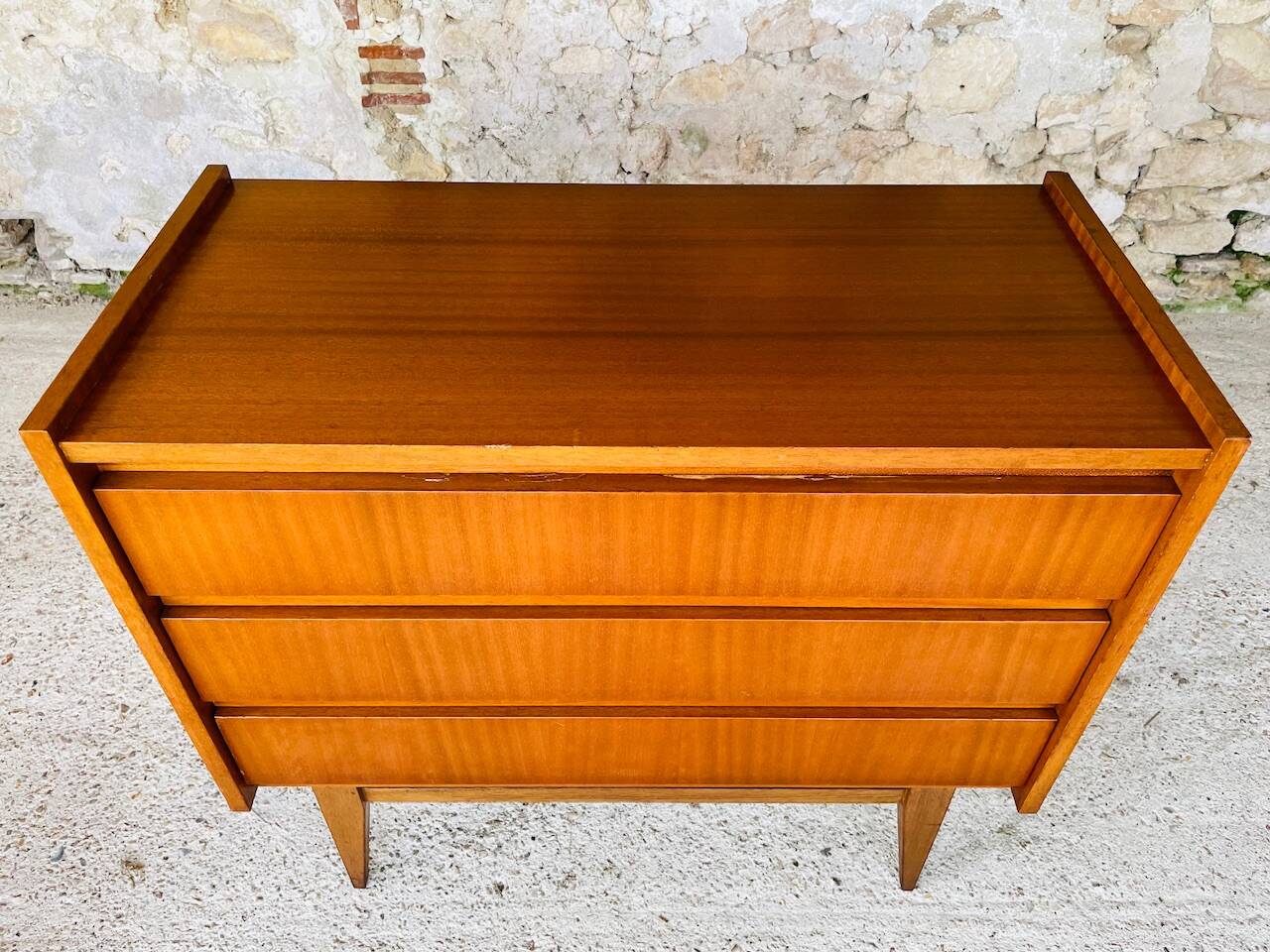 Scandinavian style teak chest of drawers, cira 60's