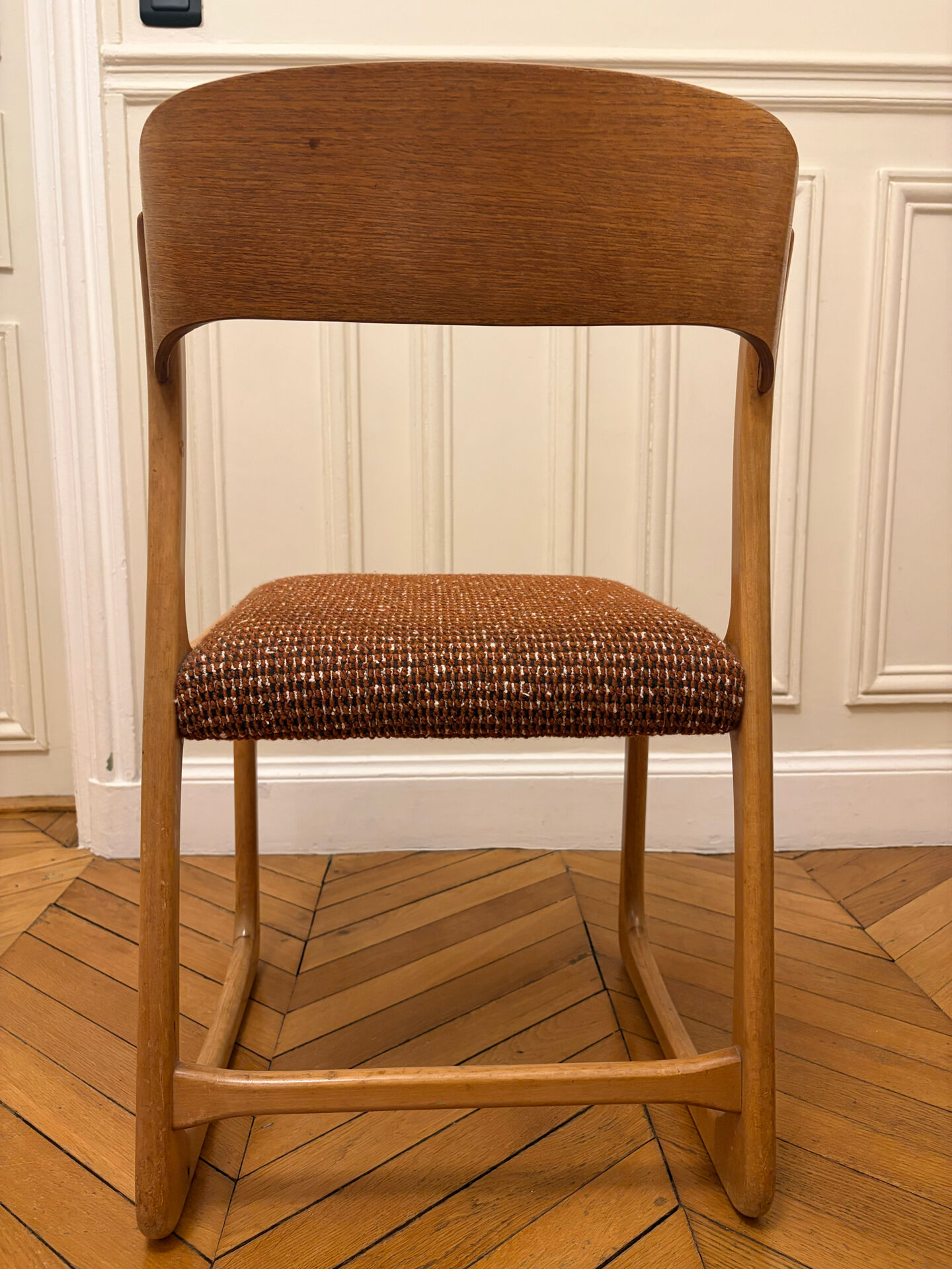 Lot of 6 baumann sled chairs