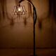 Louis Sognot rattan floor lamp from the 60s