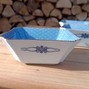 Asian set of platter and ten ramekins