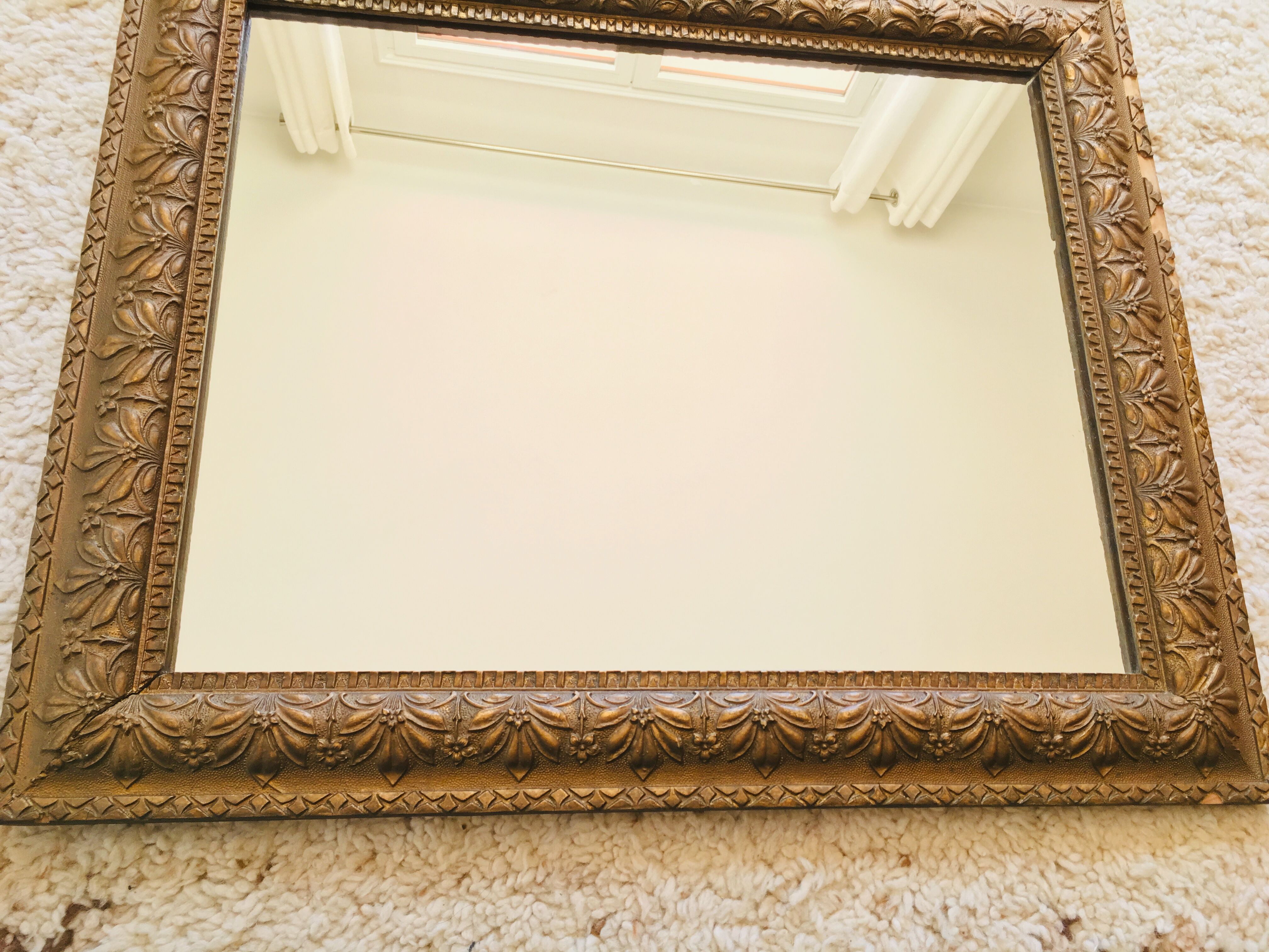 Ancient golden mirror - 48 x 38 cm