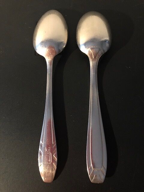 Art Deco orbrille christening cutlery 1925