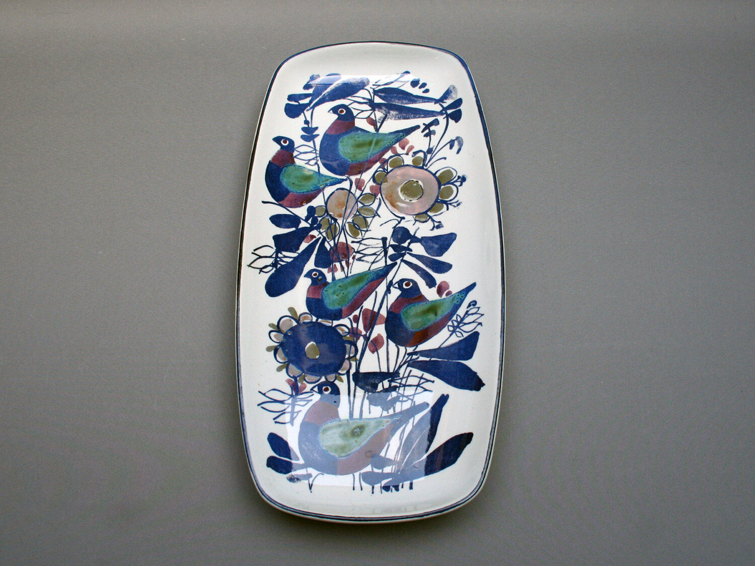 Royal Copenhagen Scandinavian dish Blue ceramic, 60s/70s