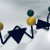 Vintage Coat Racks • Wrought Iron & Wood • 1950