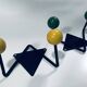 Vintage Coat Racks • Wrought Iron & Wood • 1950