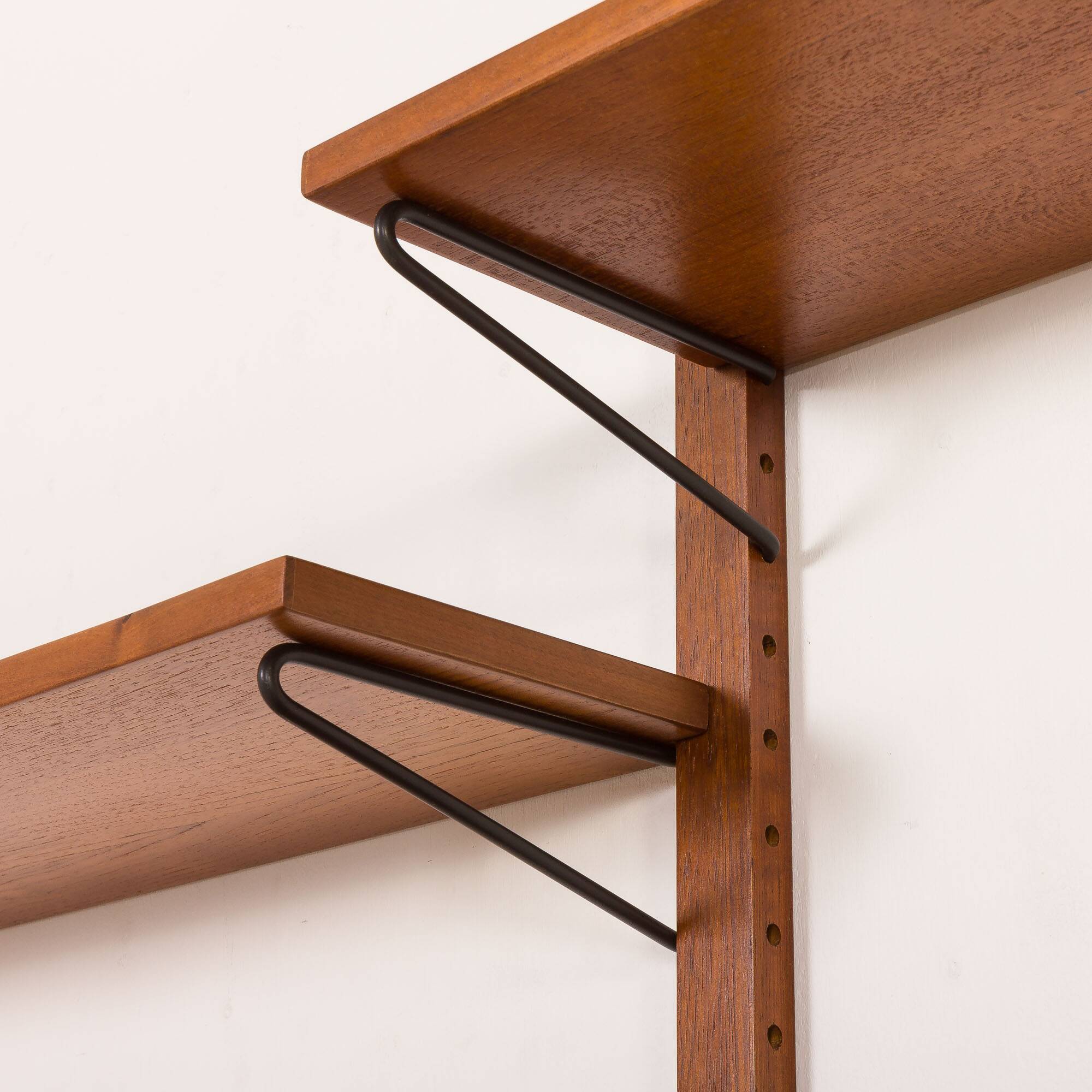 Danish mid century teak wall unit, 1960s