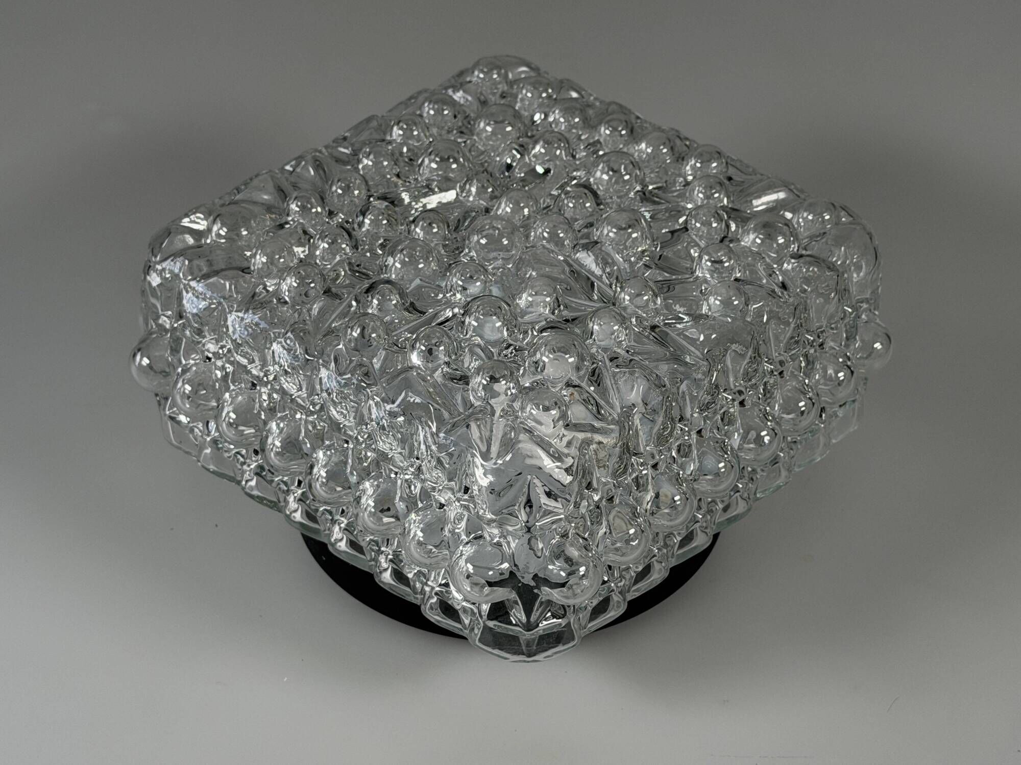 1960s 1970s Ceiling or Wall Lamp Bubble Glass Germany Space Age Design
