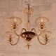 Venetian chandelier from Murano in smoked glass