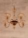 Venetian chandelier from Murano in smoked glass