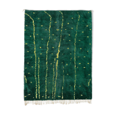 Tapis marocain moderne vert