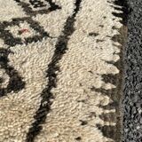 Beni Ouarain vintage berbere carpet 90x210 cm