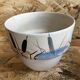 Lot 3 old caches pot milet sevres ceramic decoration reeds vintage