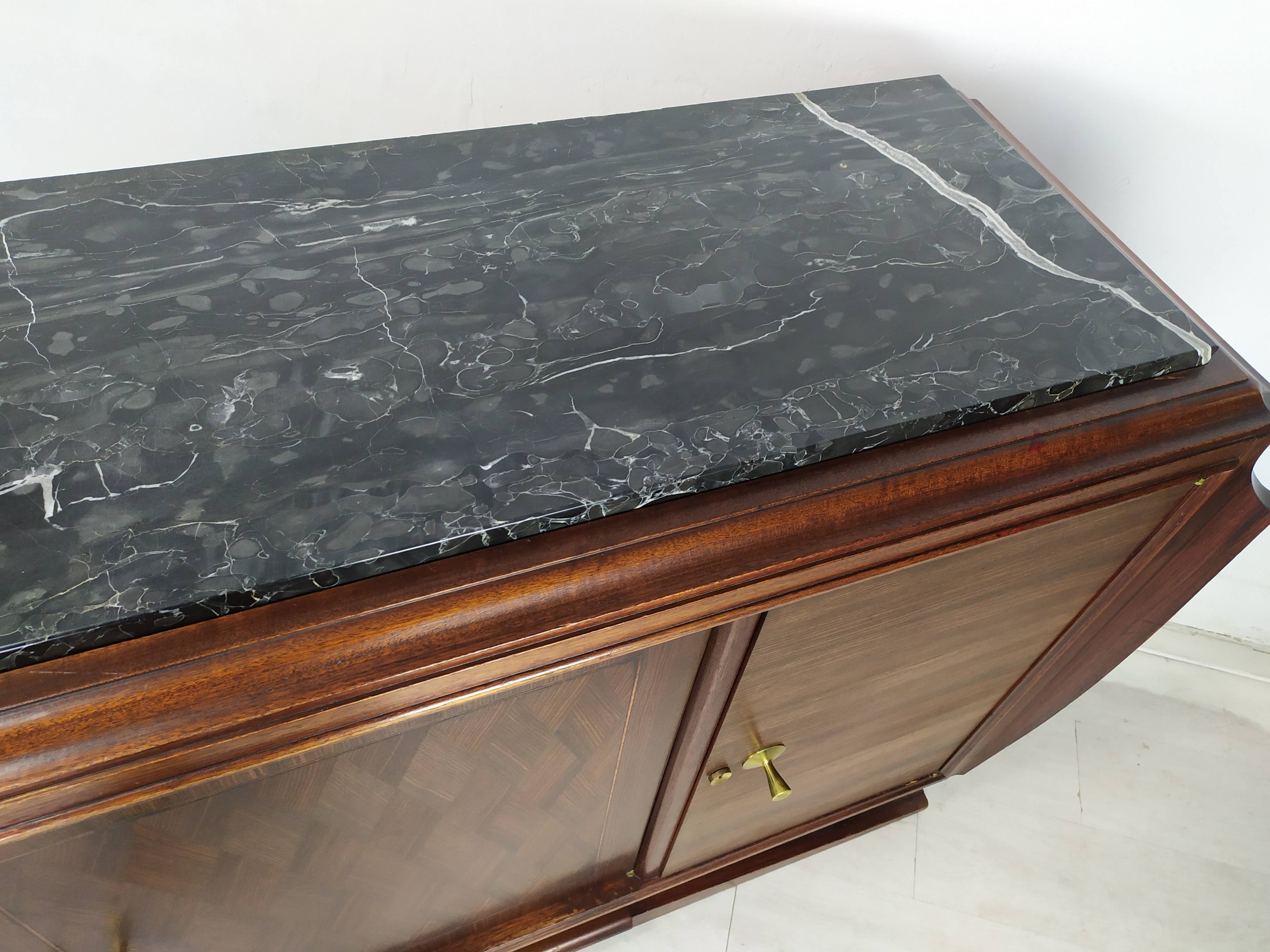 Enfilade art deco ebony of Macassar