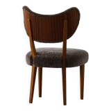 Danish chair from the mid-20th century, dining/office chair in lamb's wool, Eva Koppel, 1950s.