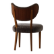 Danish chair from the mid-20th century, dining/office chair in lamb's wool, Eva Koppel, 1950s.