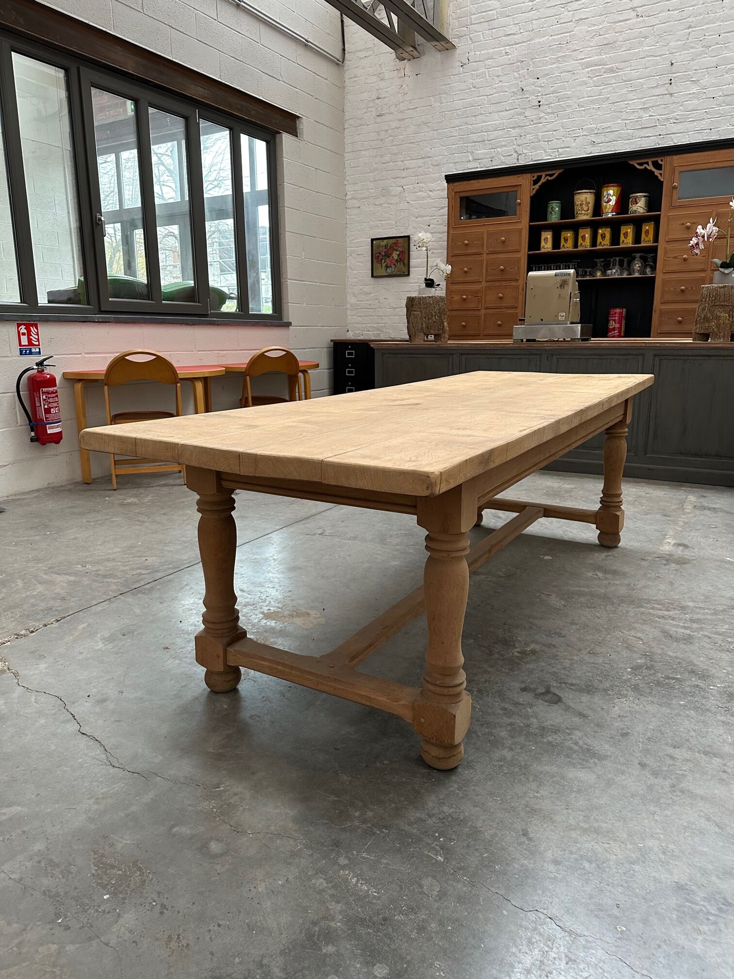 Oak farmhouse table