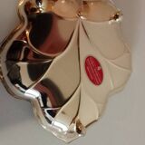Silver leaf vine dish, silver-plated metal