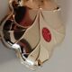 Silver leaf vine dish, silver-plated metal