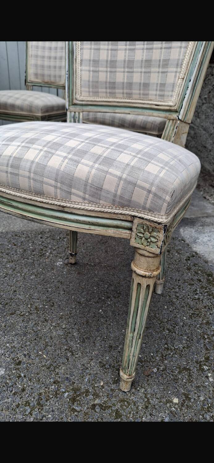 Lot of antique Louis XVI style chairs